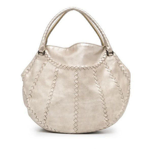 BOTTEGA recharge intercept metallic tote bag