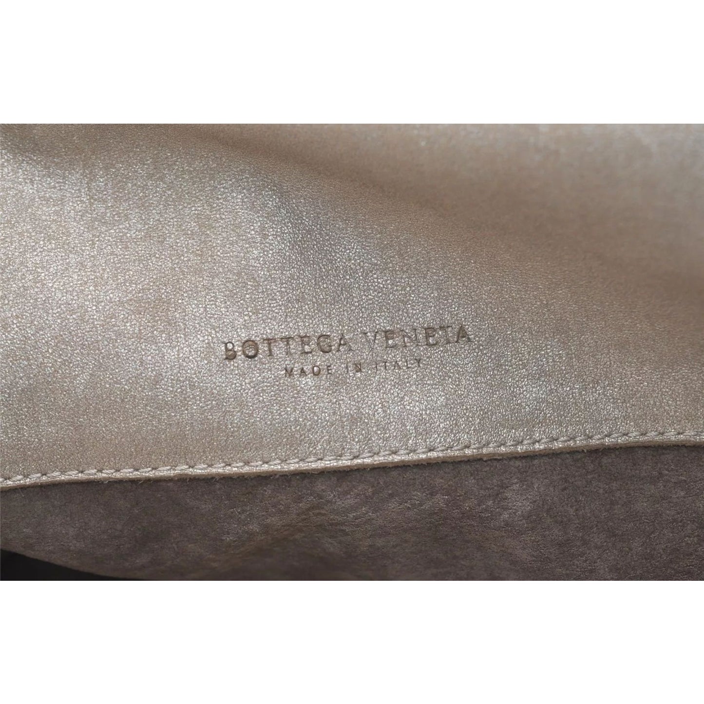 BOTTEGA recharge intercept metallic tote bag