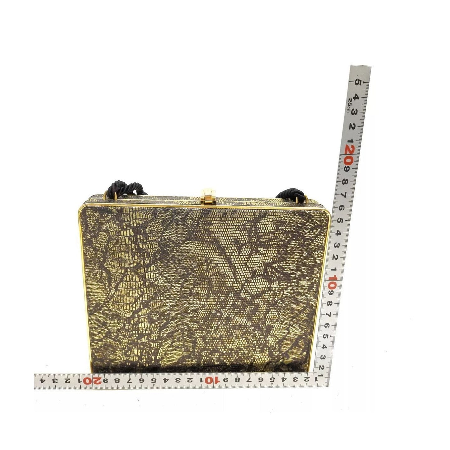 Fendi vintage couture gold clutch bag