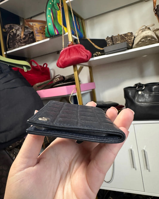 Chanel calfskin leather vintage card holder