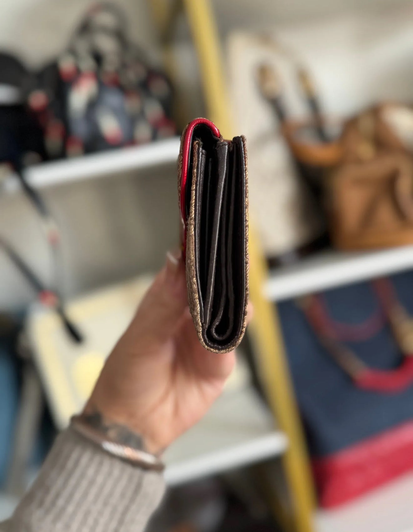 Dior Vintage Rasta saddle wallet