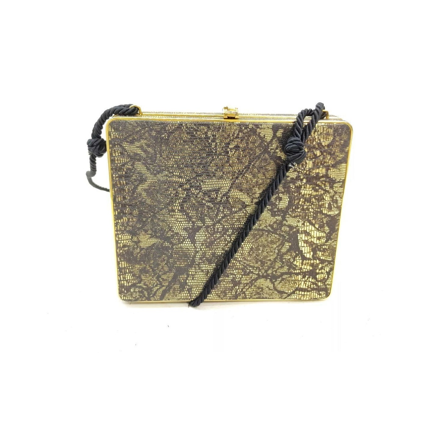 Fendi vintage couture gold clutch bag